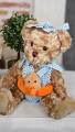 Peluche oursons, Couple baigneurs, polyester, 30 cm