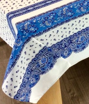 Mosaïque bleue Serviettes de table en tissu marocain, serviettes en tissu  batik, serviette de table en coton imprimée indienne, décoration de table  de jardin, serviette de table indienne -  France
